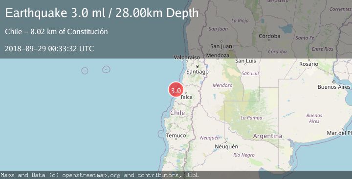 Map of OFFSHORE MAULE, CHILE