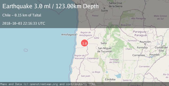 Map of ANTOFAGASTA, CHILE