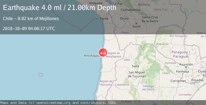 Map of ANTOFAGASTA, CHILE