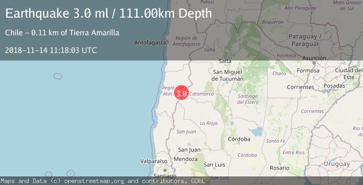 Map of ATACAMA, CHILE