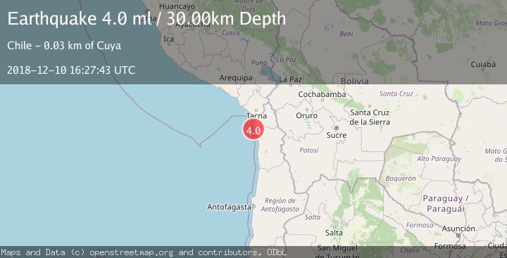 Map of OFFSHORE TARAPACA, CHILE