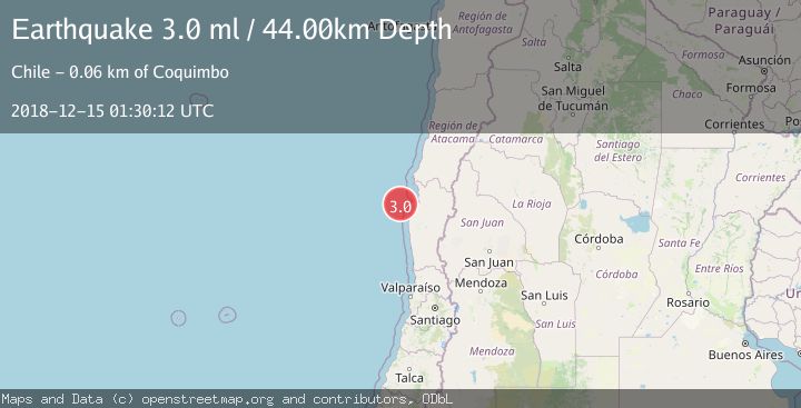 Map of OFFSHORE COQUIMBO, CHILE
