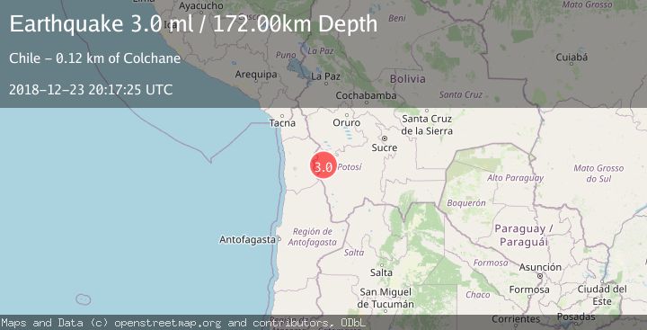 Map of POTOSI, BOLIVIA