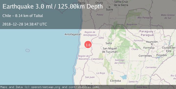 Map of ANTOFAGASTA, CHILE
