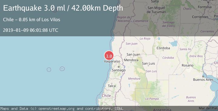 Map of OFFSHORE COQUIMBO, CHILE