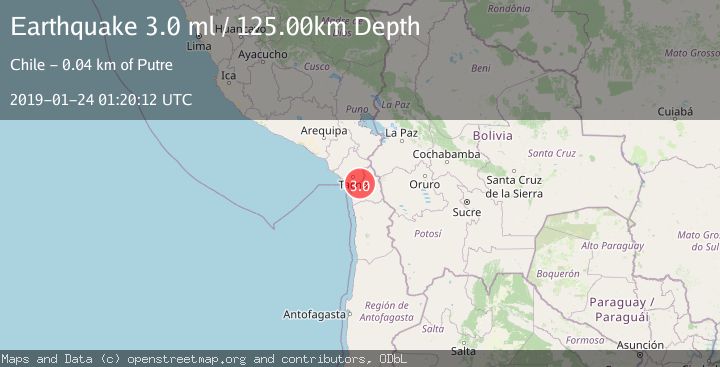 Map of TARAPACA, CHILE