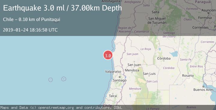 Map of OFFSHORE COQUIMBO, CHILE