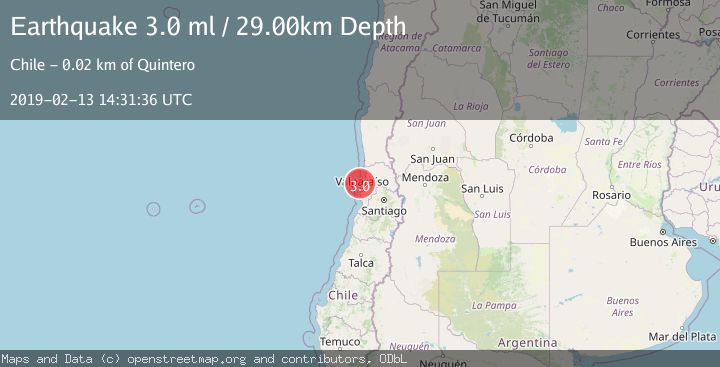 Map of OFFSHORE VALPARAISO, CHILE