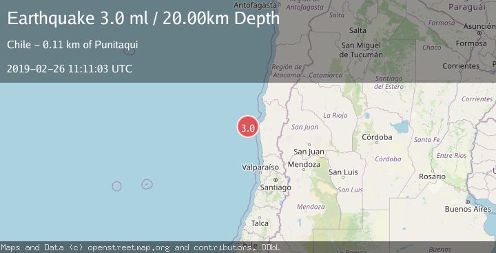 Map of OFFSHORE COQUIMBO, CHILE