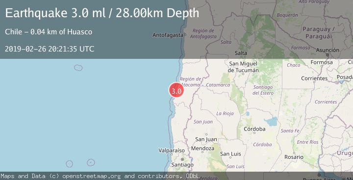 Map of OFFSHORE ATACAMA, CHILE