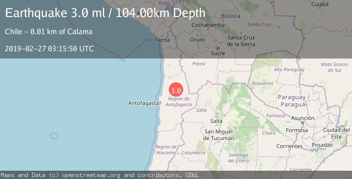 Map of ANTOFAGASTA, CHILE
