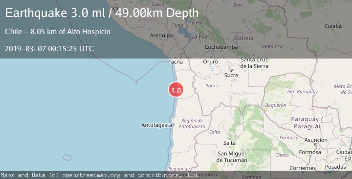 Map of OFFSHORE TARAPACA, CHILE