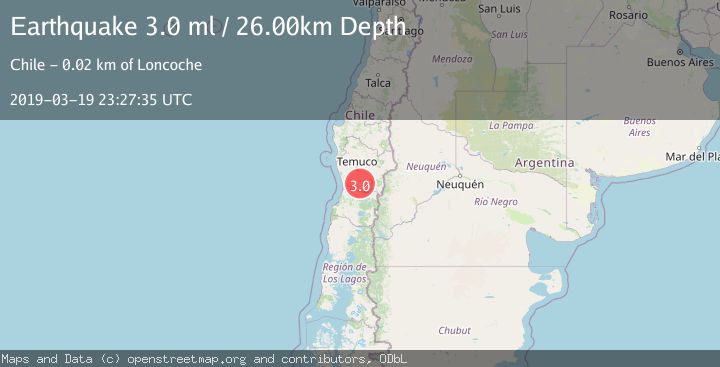 Map of ARAUCANIA, CHILE