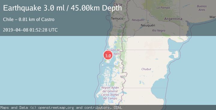Map of ISLA CHILOE, LOS LAGOS, CHILE