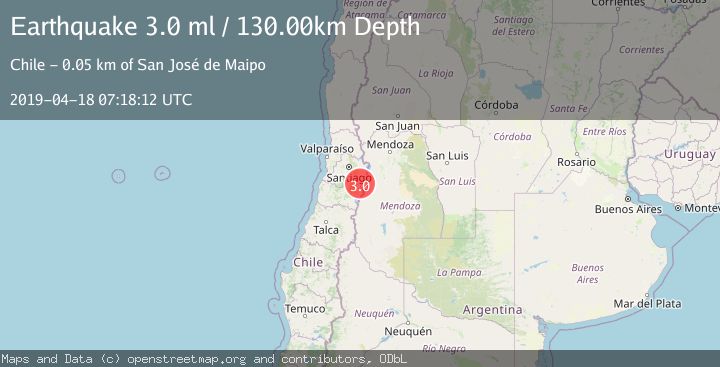Map of REGION METROPOLITANA, CHILE