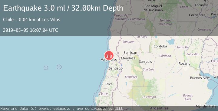 Map of OFFSHORE VALPARAISO, CHILE