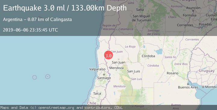 Map of SAN JUAN, ARGENTINA