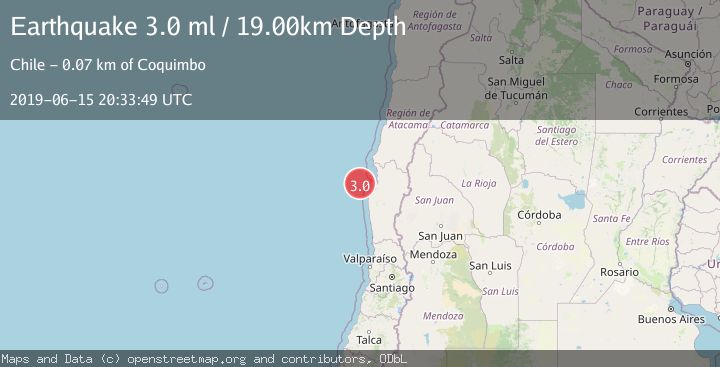 Map of OFFSHORE COQUIMBO, CHILE