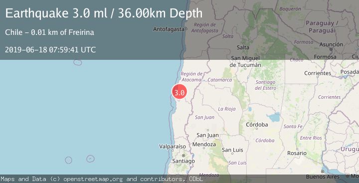 Map of ATACAMA, CHILE