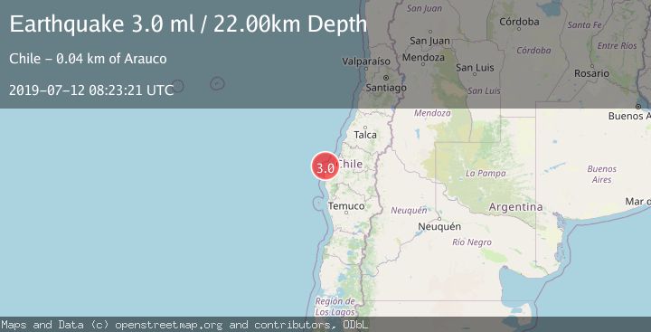 Map of OFFSHORE BIO-BIO, CHILE