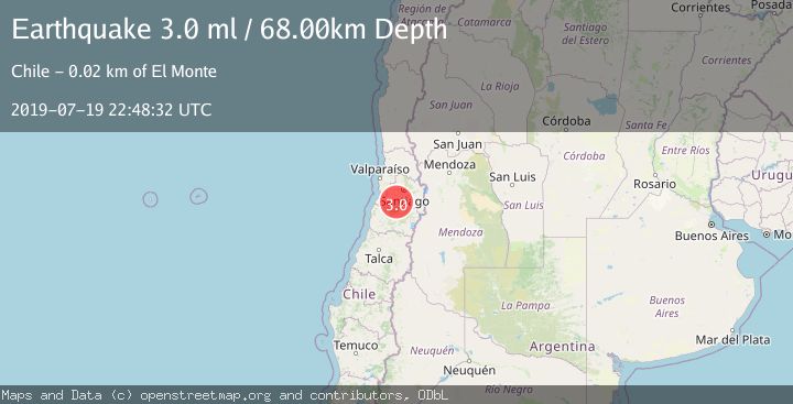Map of REGION METROPOLITANA, CHILE