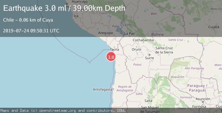 Map of OFFSHORE TARAPACA, CHILE