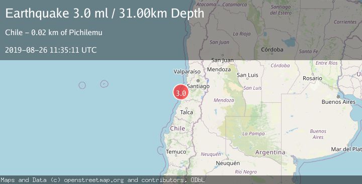 Map of OFFSHORE O'HIGGINS, CHILE