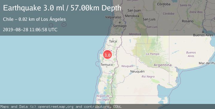 Map of BIO-BIO, CHILE