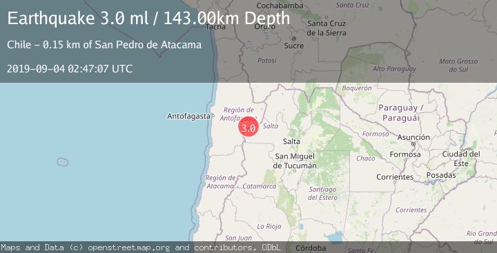 Map of ANTOFAGASTA, CHILE