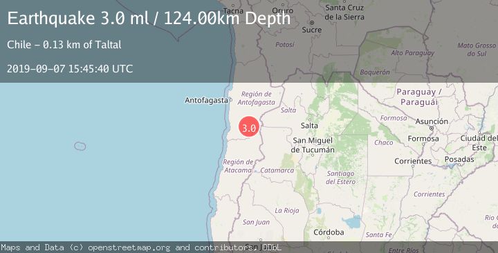 Map of ANTOFAGASTA, CHILE