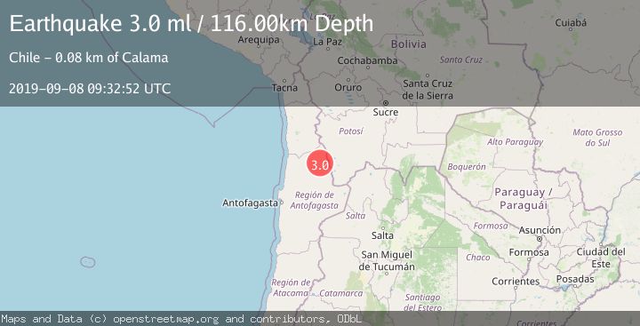 Map of ANTOFAGASTA, CHILE