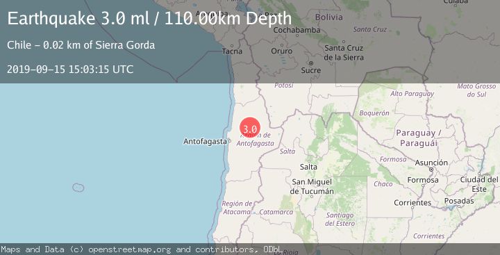 Map of ANTOFAGASTA, CHILE