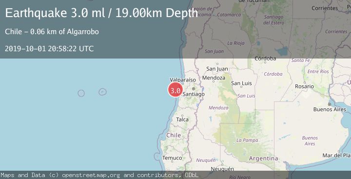 Map of OFFSHORE VALPARAISO, CHILE