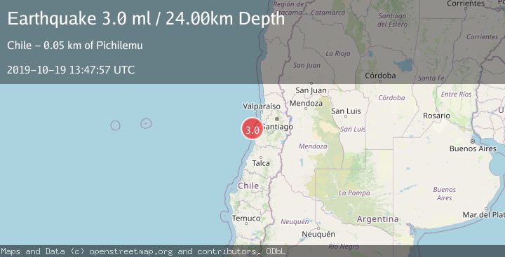 Map of OFFSHORE O'HIGGINS, CHILE