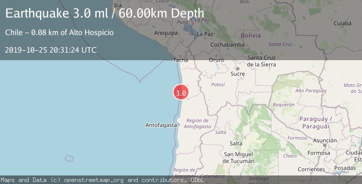 Map of OFFSHORE TARAPACA, CHILE