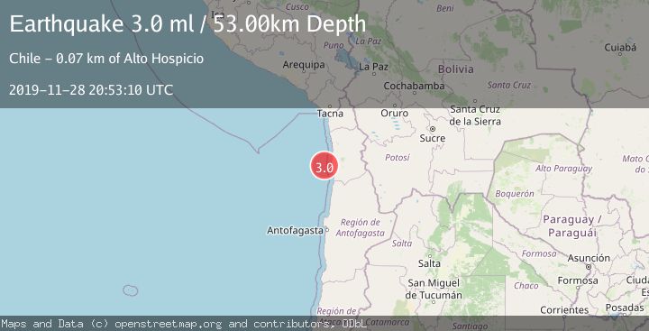 Map of OFFSHORE TARAPACA, CHILE