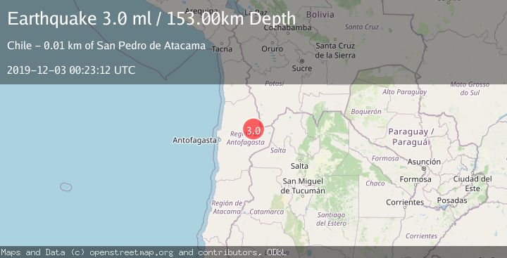 Map of ANTOFAGASTA, CHILE