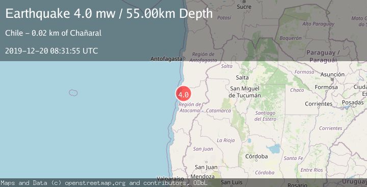 Map of ATACAMA, CHILE