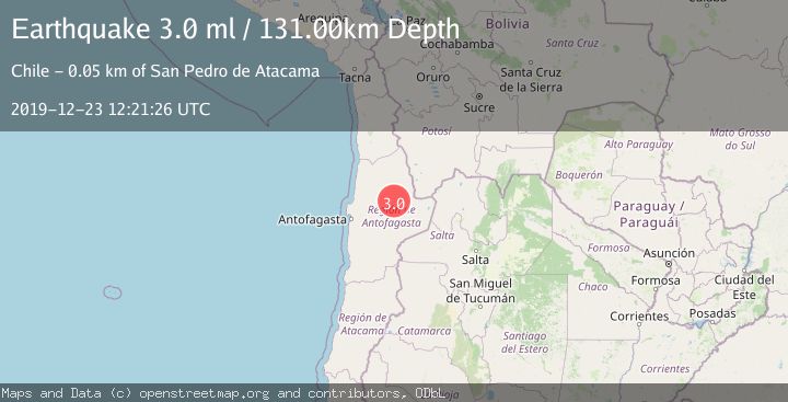 Map of ANTOFAGASTA, CHILE