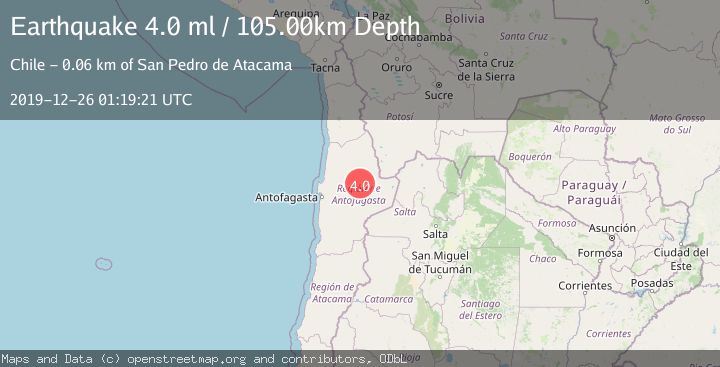 Map of ANTOFAGASTA, CHILE