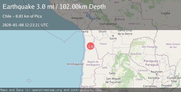 Map of TARAPACA, CHILE