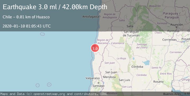 Map of OFFSHORE ATACAMA, CHILE