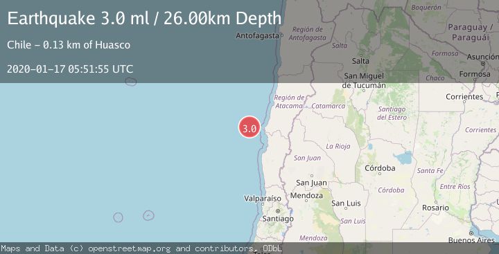 Map of OFFSHORE ATACAMA, CHILE