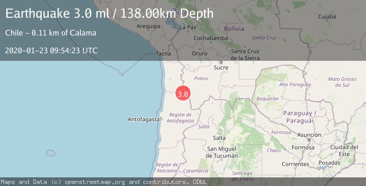 Map of ANTOFAGASTA, CHILE