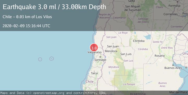 Map of OFFSHORE COQUIMBO, CHILE