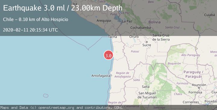 Map of OFFSHORE TARAPACA, CHILE