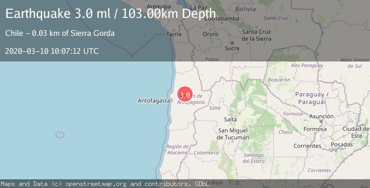 Map of ANTOFAGASTA, CHILE