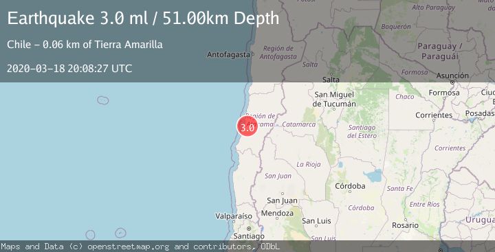 Map of ATACAMA, CHILE