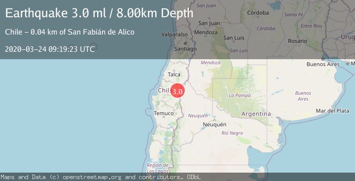Map of BIO-BIO, CHILE