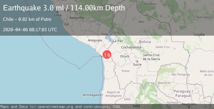 Map of TARAPACA, CHILE